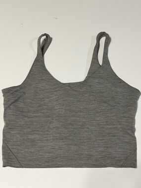 Lululemon Gray Active Cropped Tank Top